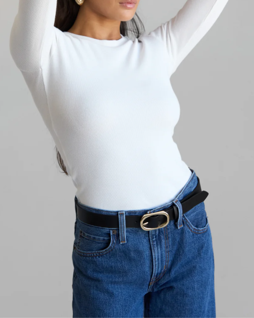 Single Layer Ribbed Long Sleeve
