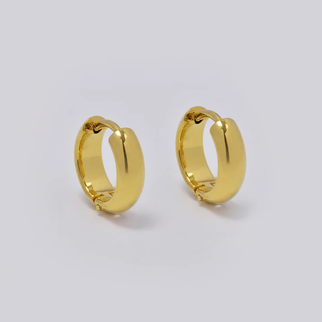 Gold Plated Hoops (12.5 x 4mm)