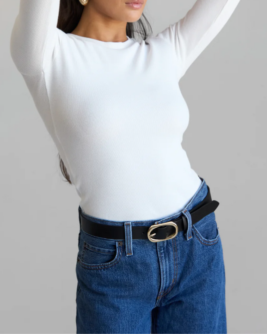 Single Layer Ribbed Long Sleeve