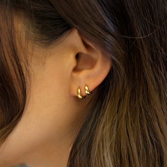 Gold Plated Hoops (12.5 x 4mm)