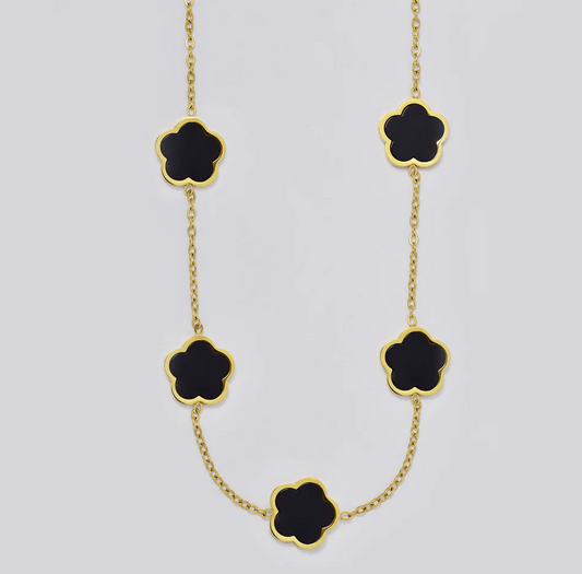 Gold Clover / Flower Necklace